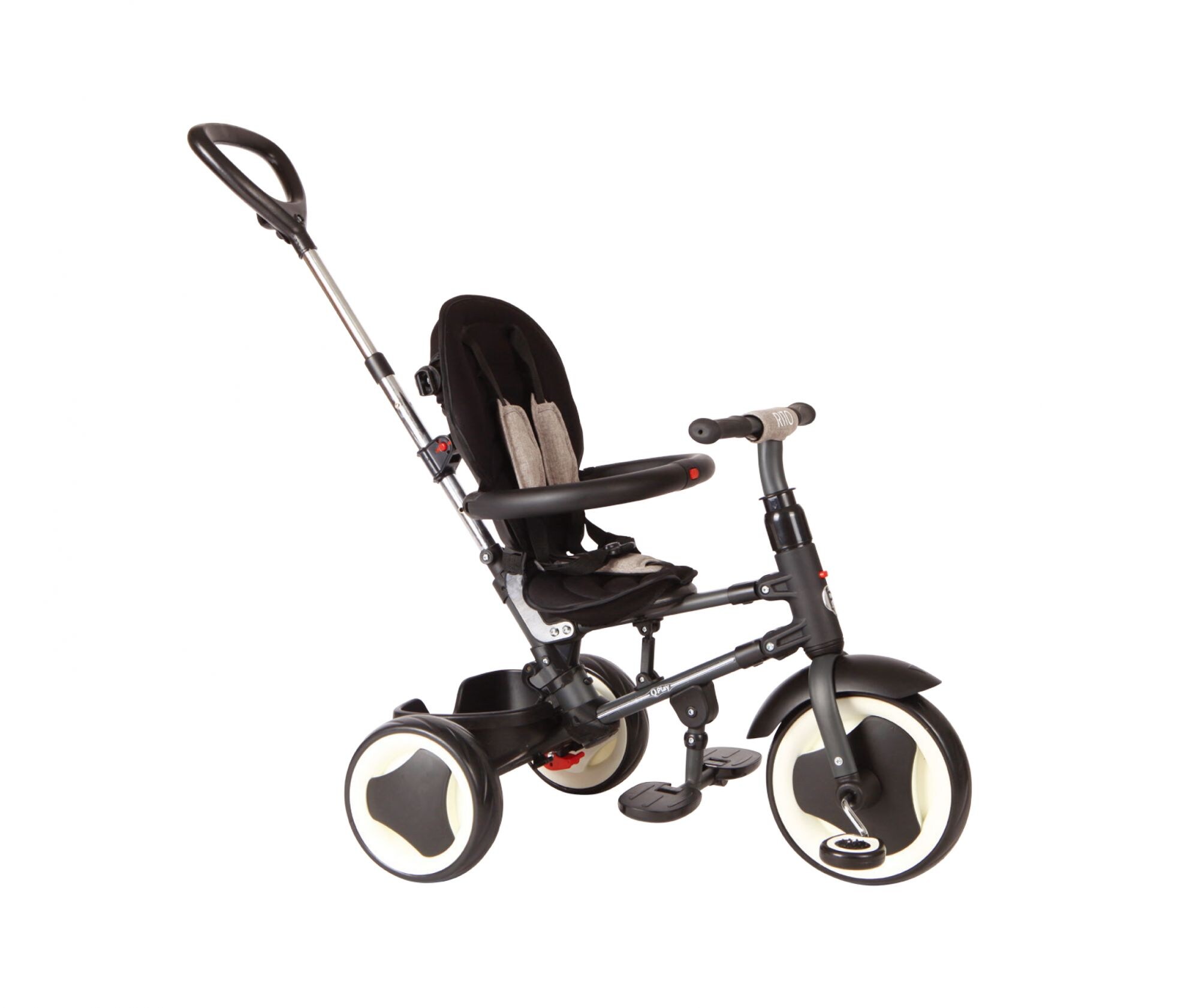 TPFSports QPlay Dreirad Rito 3 in 1 - Jungen und M&auml;dchen - 8 und 10 Zoll - Blau 