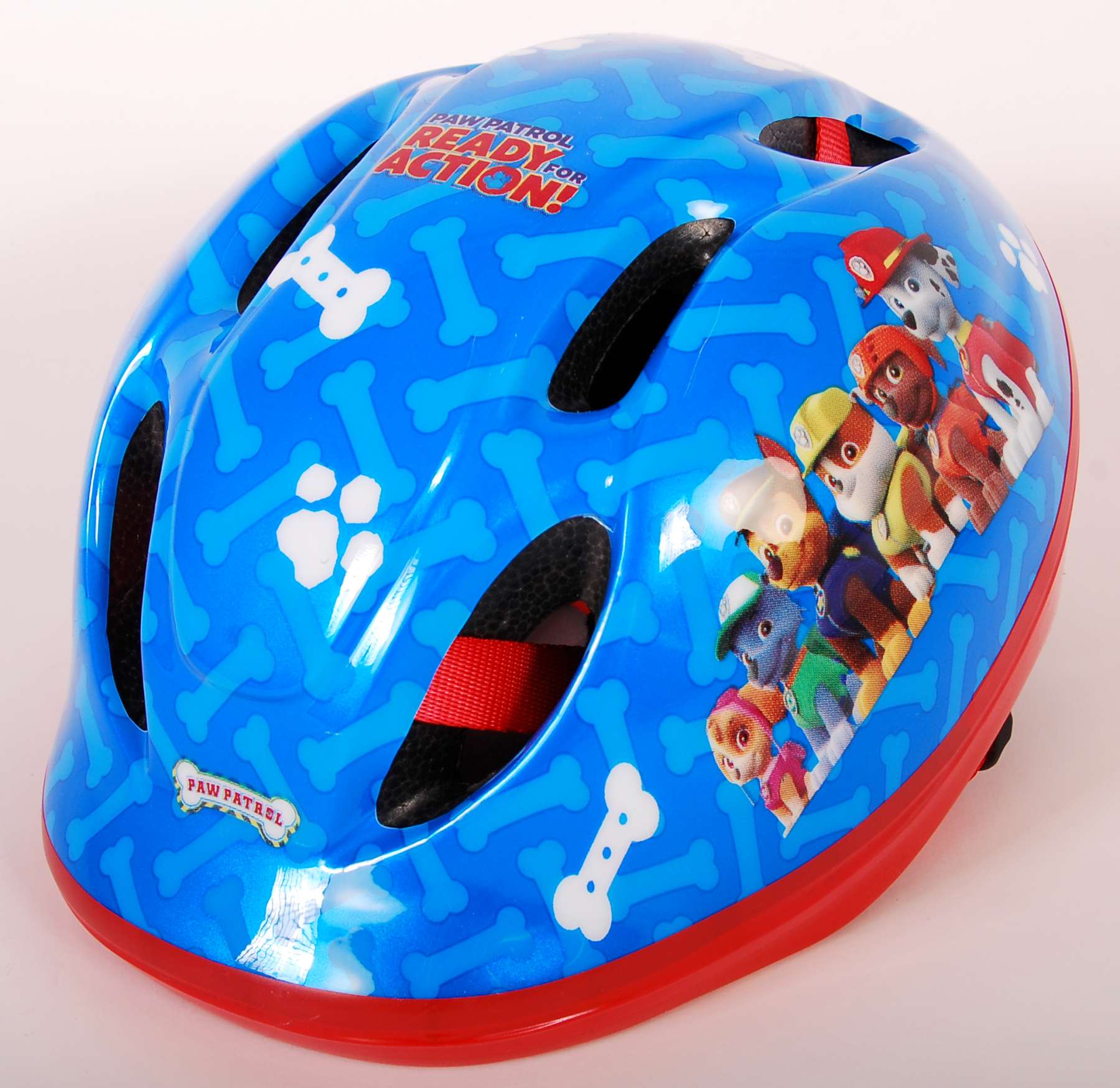 TPFSports Paw-Patrol Fahrradhelm - 51-55cm Kopfumfang - Jungen - Blau/Rot 