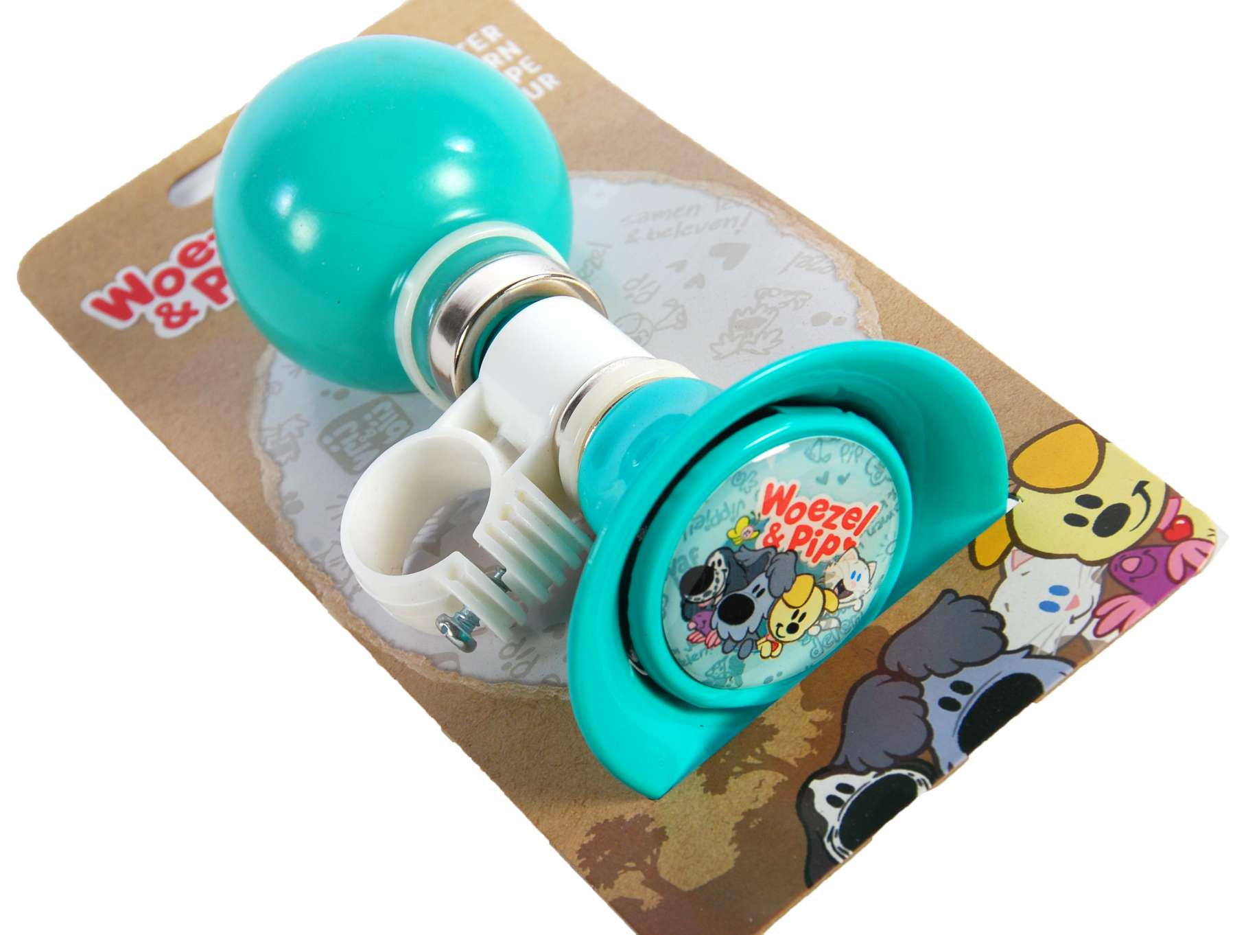 TPFSports Woezel und Pip Fahrradhupe - Blau/Wei&szlig;/Gr&uuml;n 