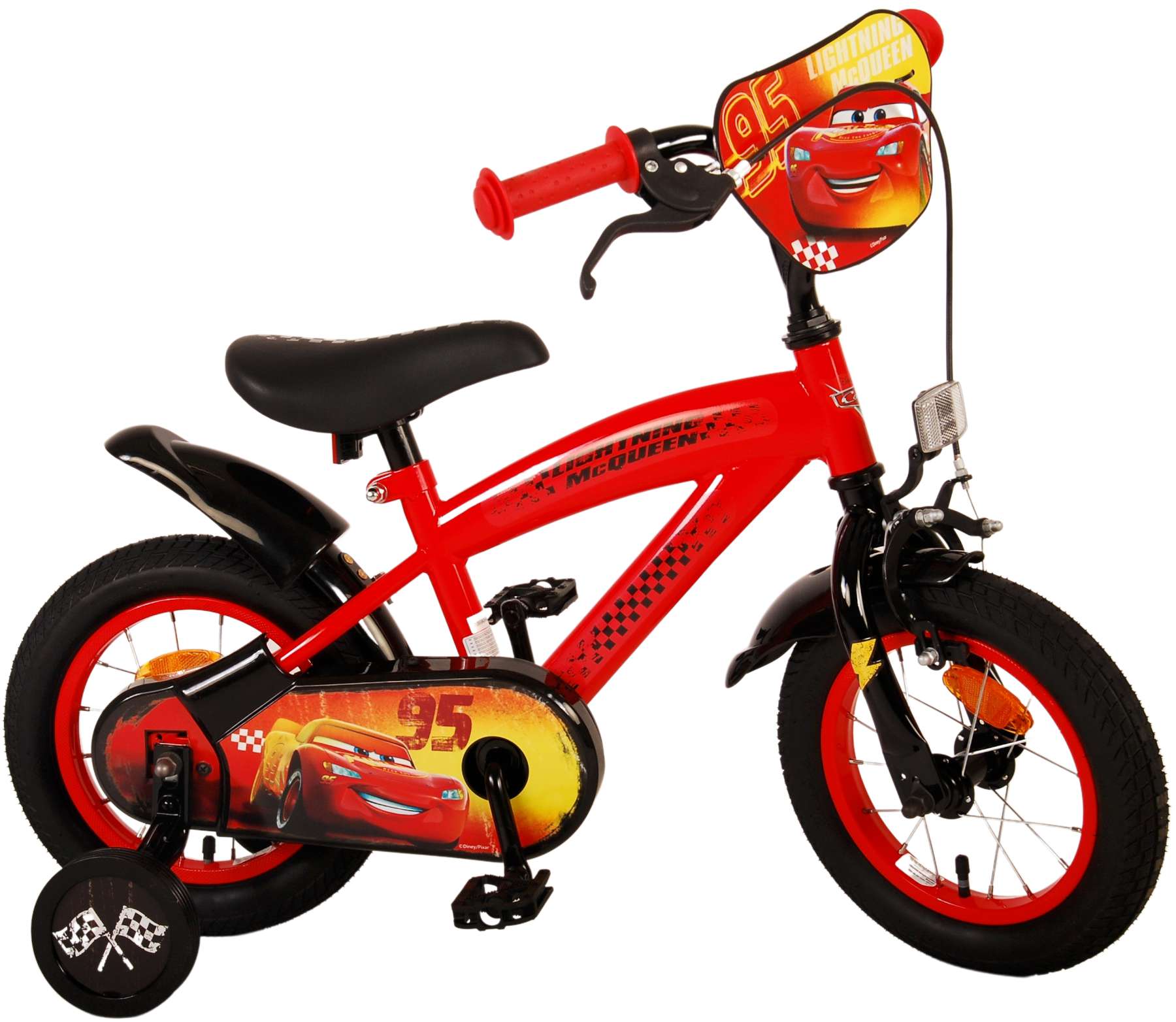 TPFSports Disney Cars Kinderfahrrad - Jungen - 12 Zoll - Modell 1 