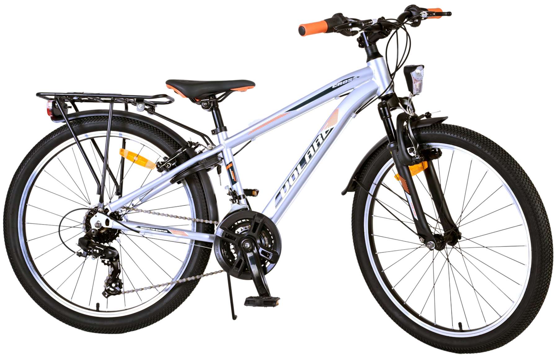 TPFSports Cross Kinderfahrrad - Jungen - 2 Handbremsen - 18 G&auml;nge - 24 Zoll - Blau 