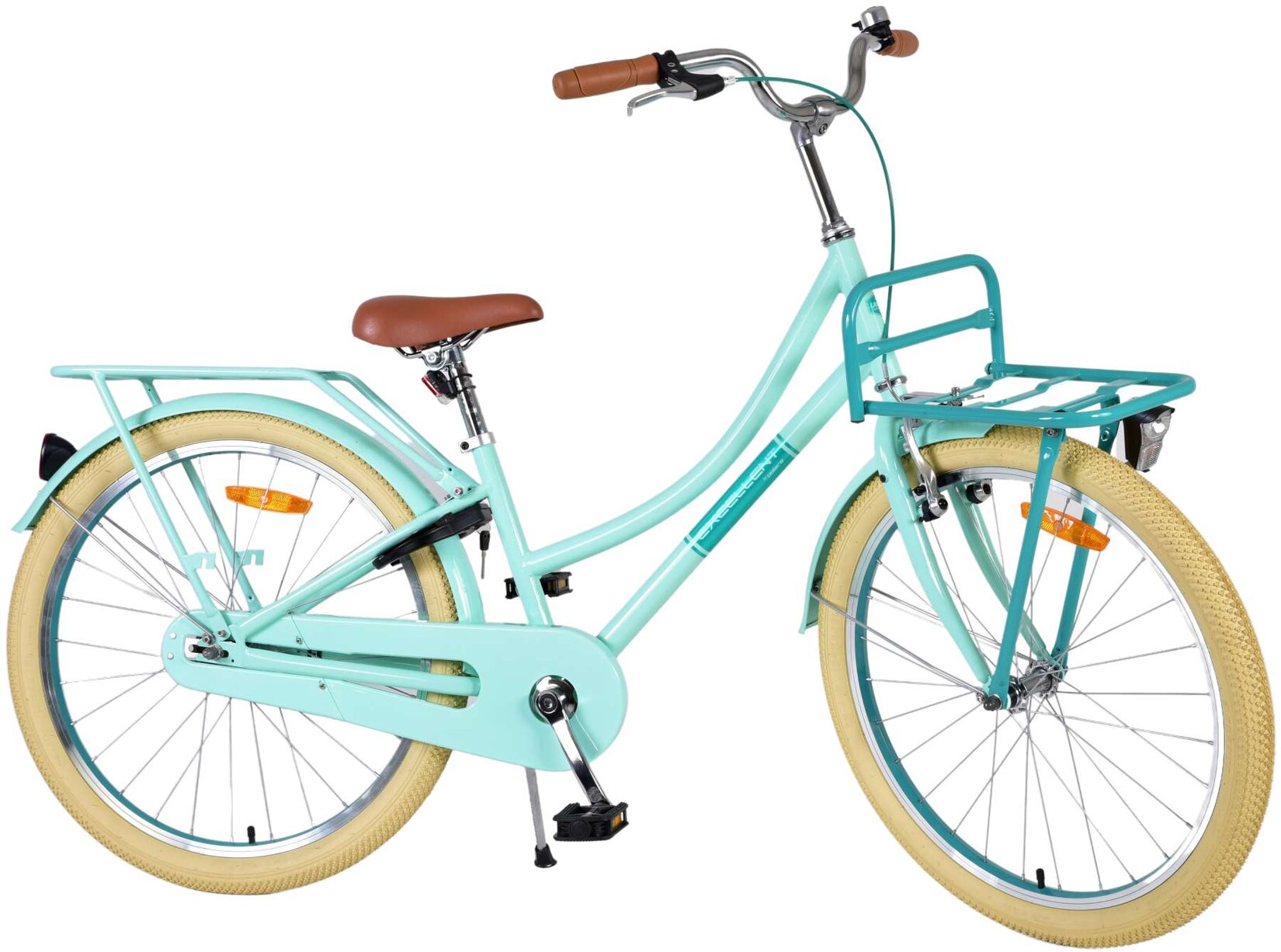 TPFSports Excellent Kinderfahrrad - Mädchen - 24 Zoll - Rücktritt + Handbremse - Schwarz
