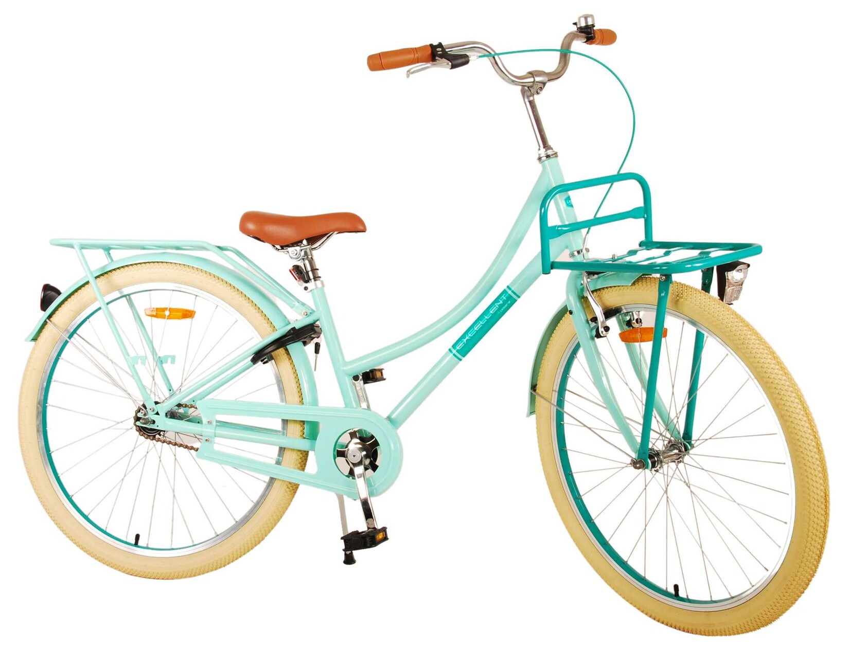 TPFSports Excellent Kinderfahrrad - Mädchen - 26 Zoll - Rücktritt + Handbremse - Schwarz