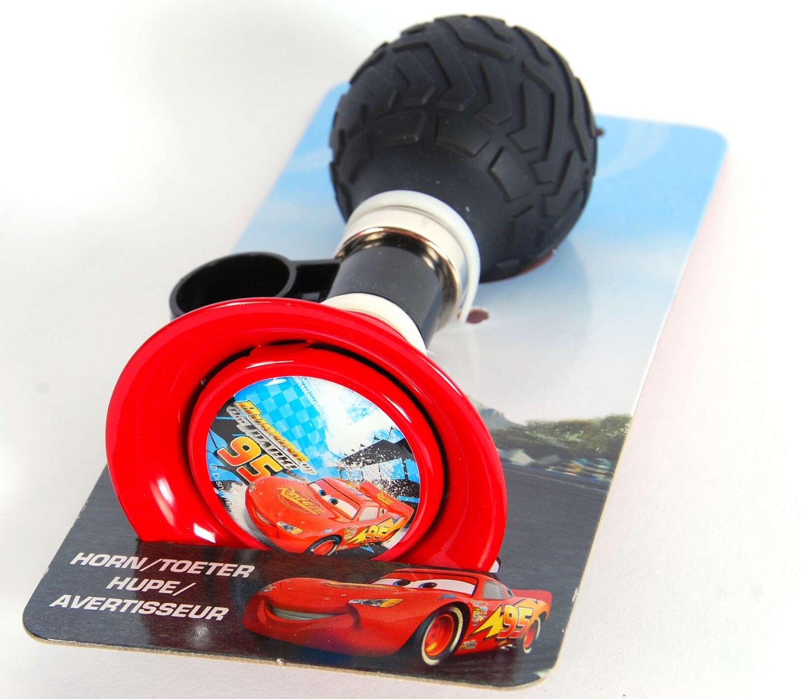 TPFSports Disney Cars Fahrradhupe - Rot/Schwarz