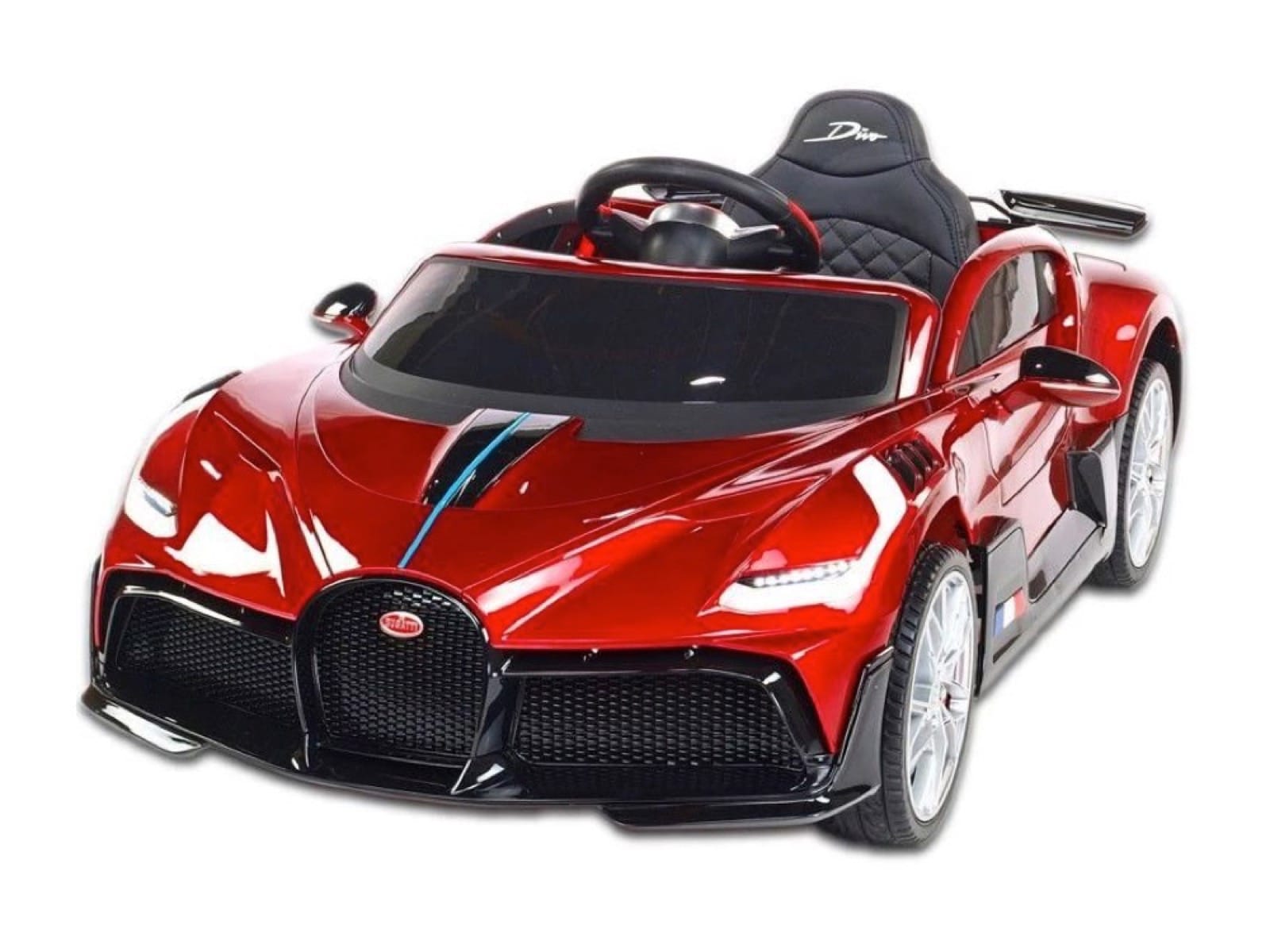 TPFLiving Elektro-Kinderauto Bugatti Divo Rot 