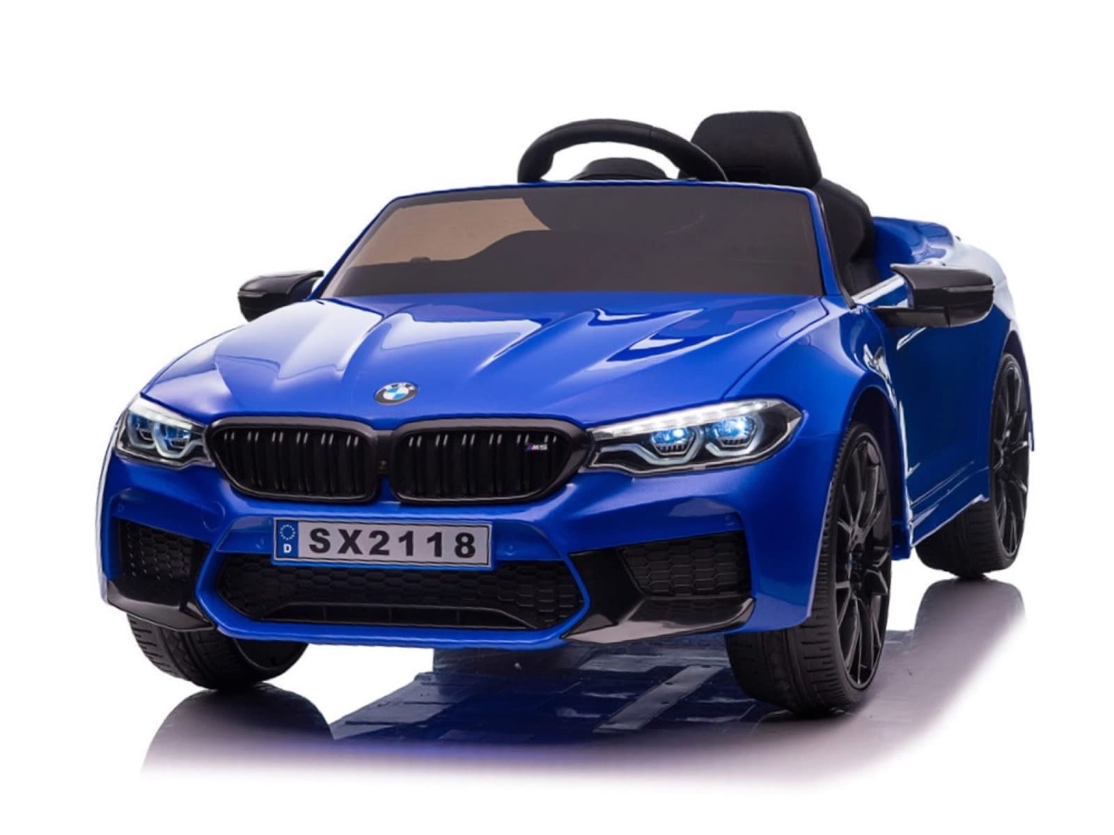 TPFLiving Elektro-Kinderauto BMW M5 Blau 