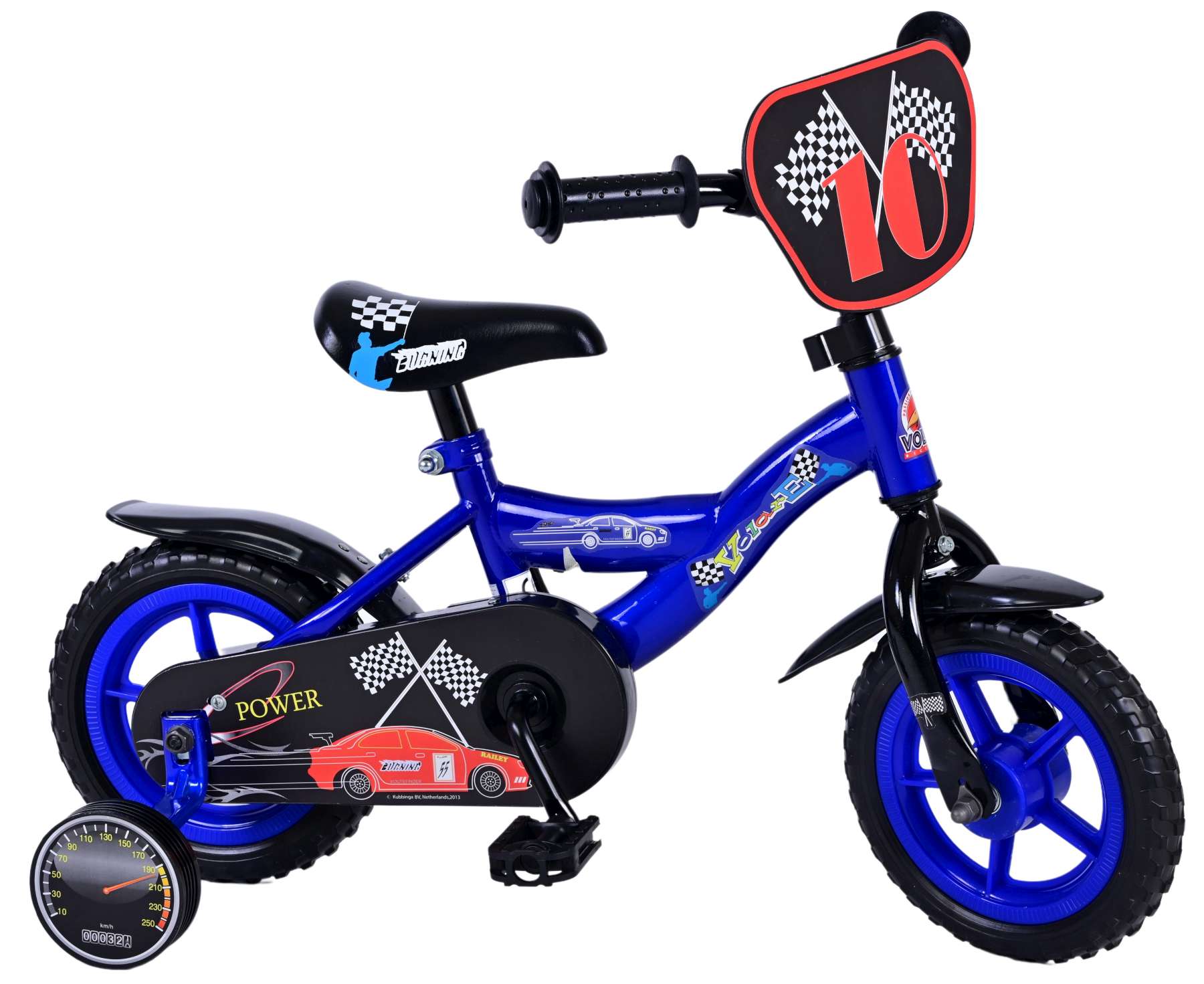 TPFSports Power Kinderfahrrad- Jungen - 10 Zoll - Fester Gang - Blau 