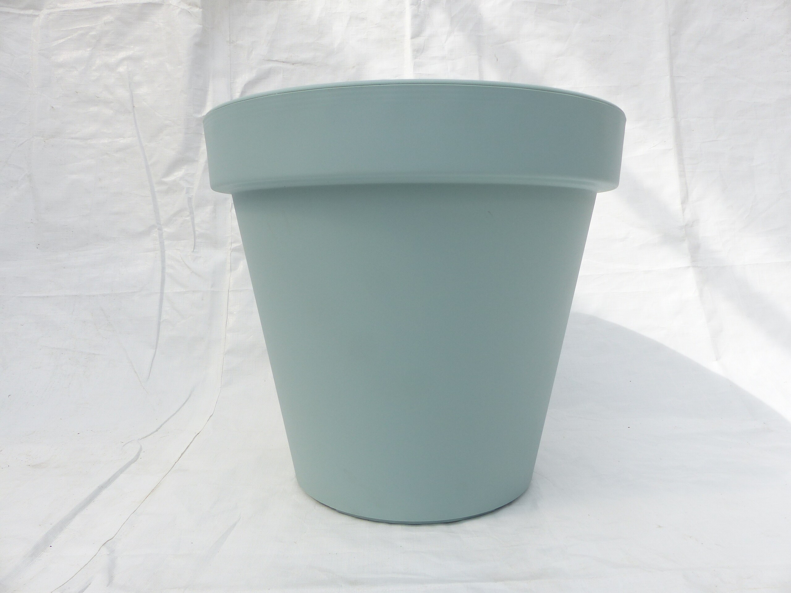 Pflanzk&uuml;bel E&K, taubenblau, rund &Oslash; 60 cm, Pflanztopf Blumentopf K&uuml;bel XXL gro&szlig; outdoor indoor 