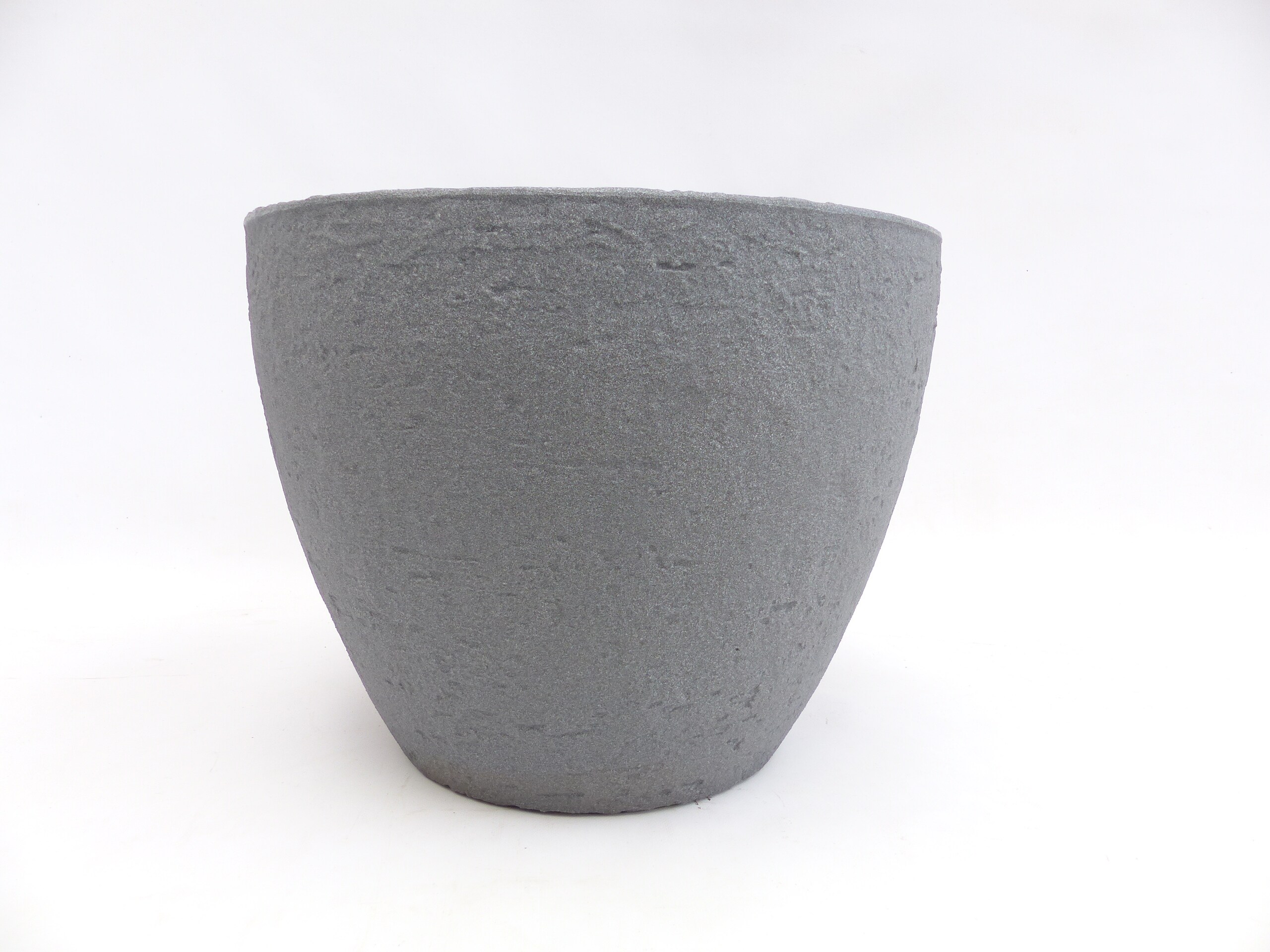 Pflanzkübel Betonoptik, rund Ø 48 cm grau, Pflanztopf Blumentopf Kübel XXL groß