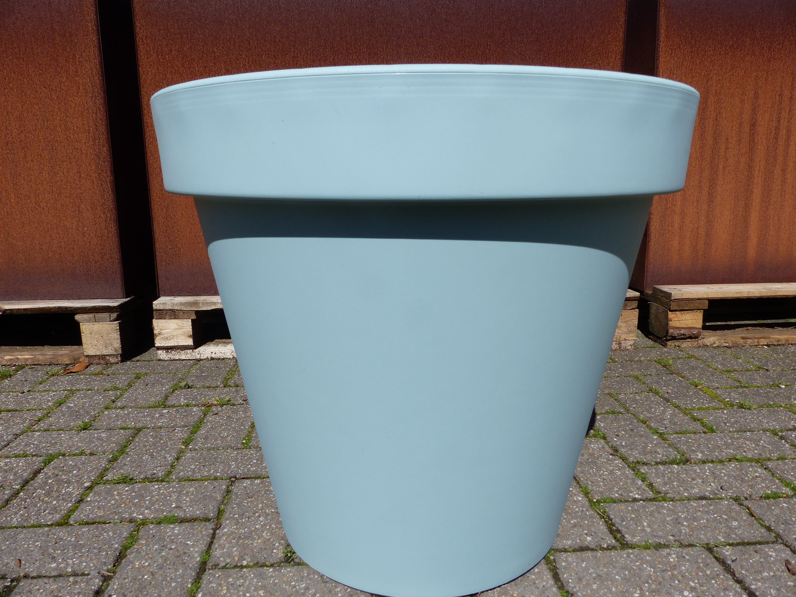 Pflanzk&uuml;bel E&K, mint, rund &Oslash; 60 cm, Pflanztopf Blumentopf K&uuml;bel XXL gro&szlig; outdoor indoor 