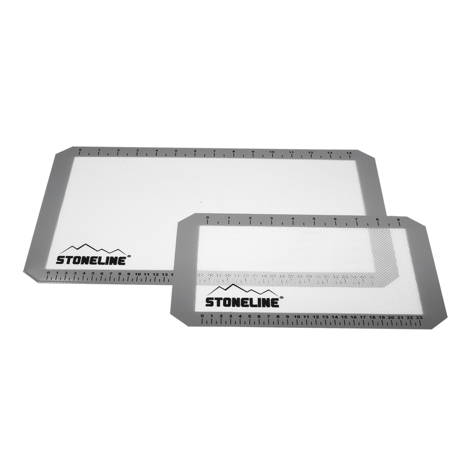 STONELINE® Backmatten-Set, 2-teilig, aus Silikon, mit Hilfslinien und Umrechnungstabellen internationaler Maßangaben