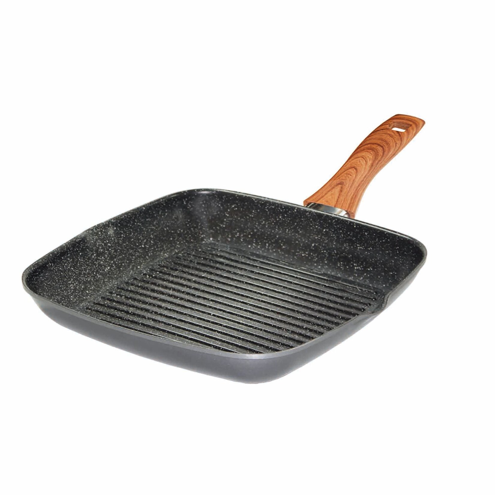 STONELINE® Back to Nature Grillpfanne 28 x 28 cm, mit 2 Ausgüssen