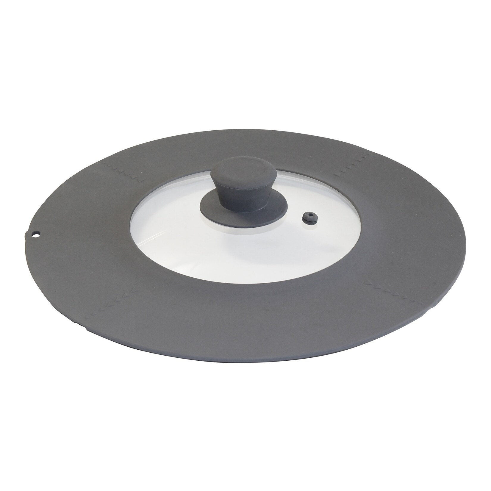 STONELINE® Universal Glasdeckel, mit Silikonrand für einen Durchmesser von 16/18/20/22/24/26/28 cm