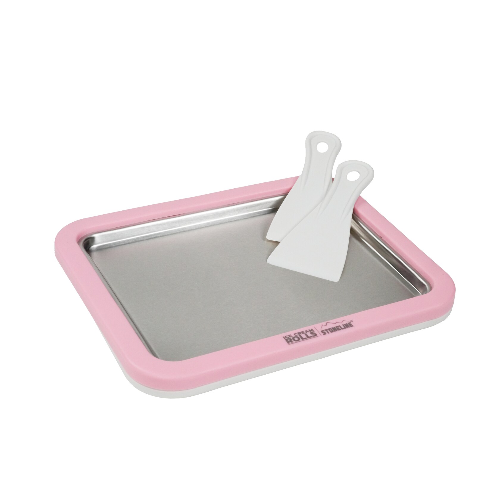 STONELINE by Mr. Ice Cream Rolls Maker Eisplatte für Hausgemachte Eiscreme Speiseeis   Rosé