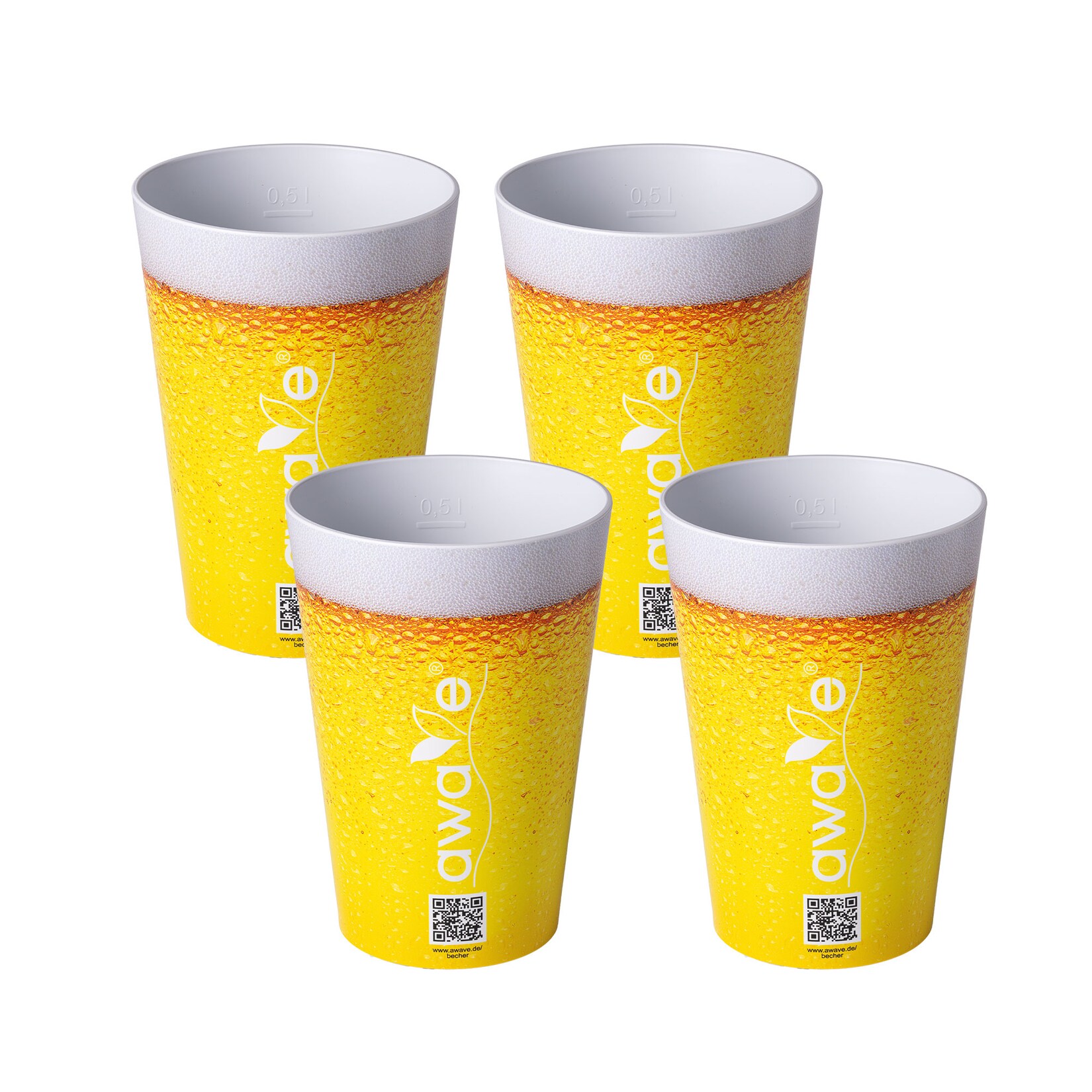 Trinkbecher Set 4-teilig aus rPET