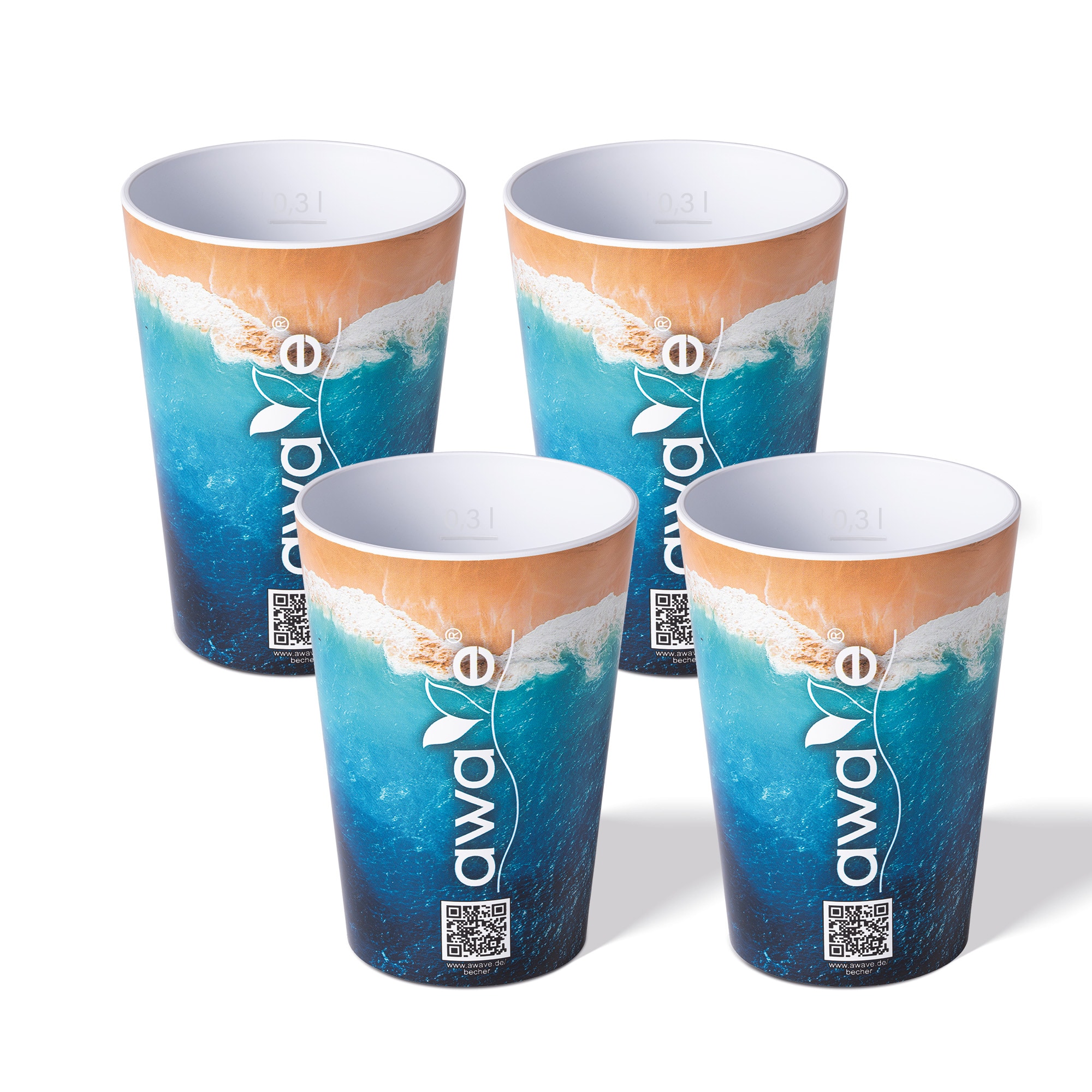 Festival Becher Set 4-teilig aus rPET 