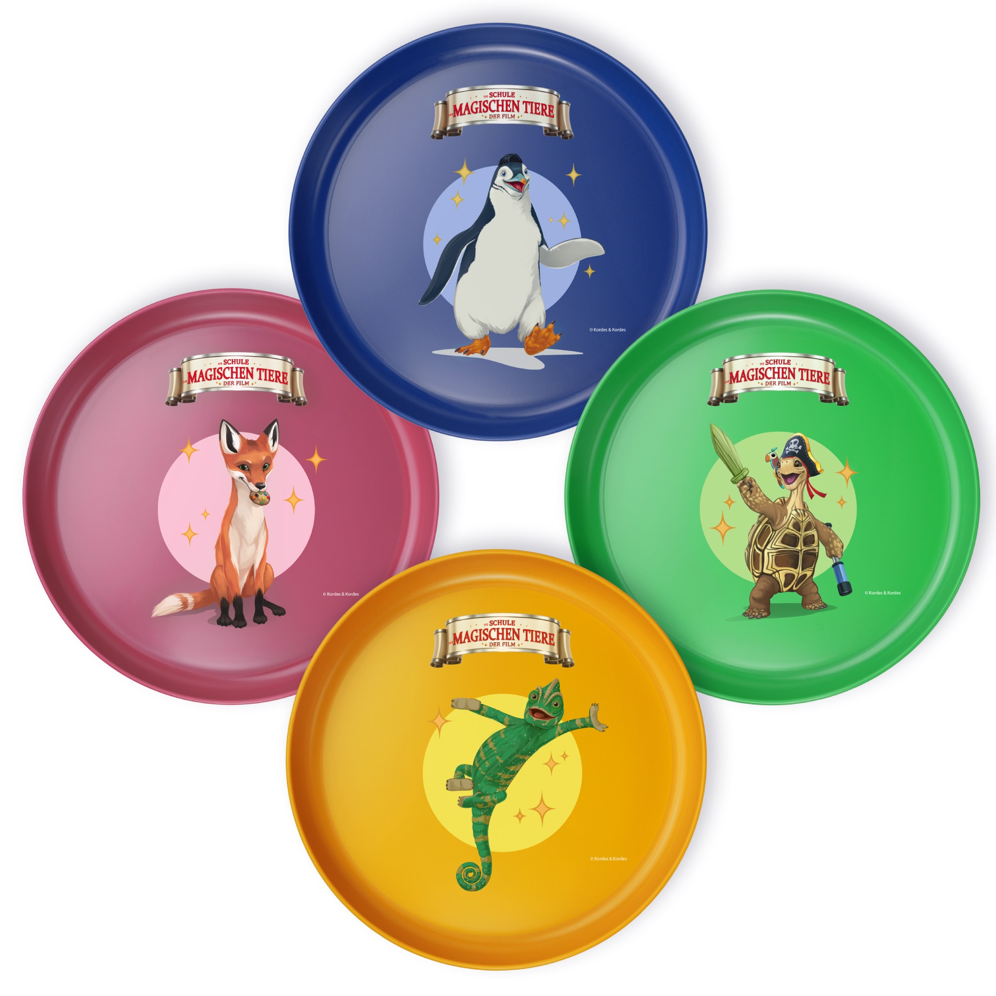 Die Schule der Magischen Tiere 4-teiliges Kinder Teller Set 18,5 cm 