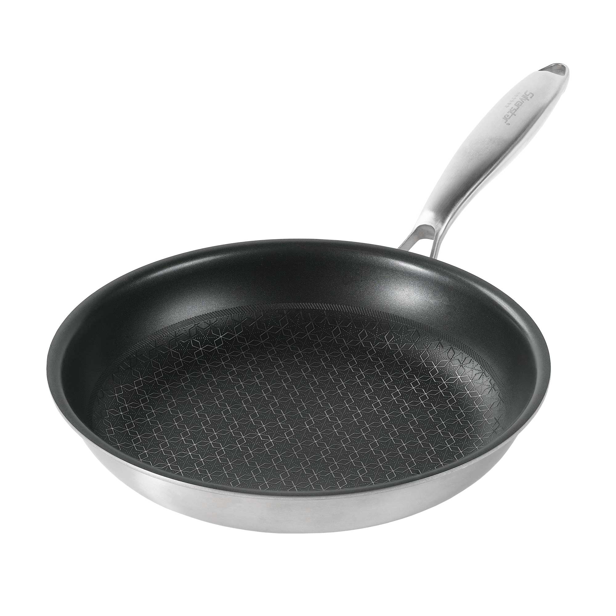 Silverstar Edelstahlpfanne 24 cm Wabenstruktur 