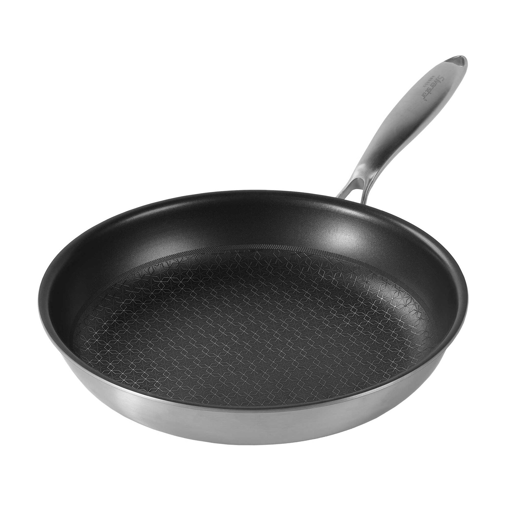 Silverstar Edelstahlpfanne 28 cm Wabenstruktur