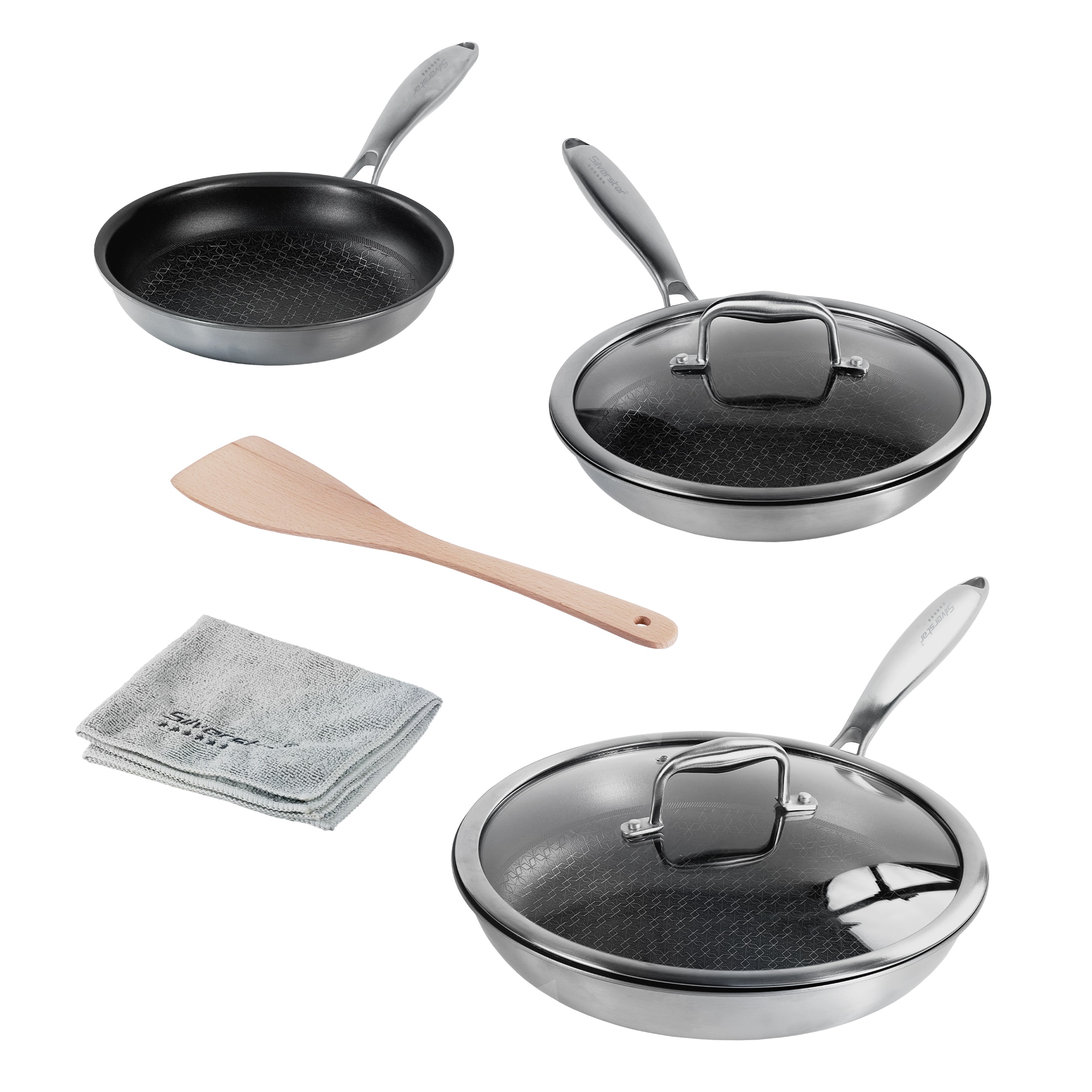 Silverstar Edelstahl Pfannen Set 