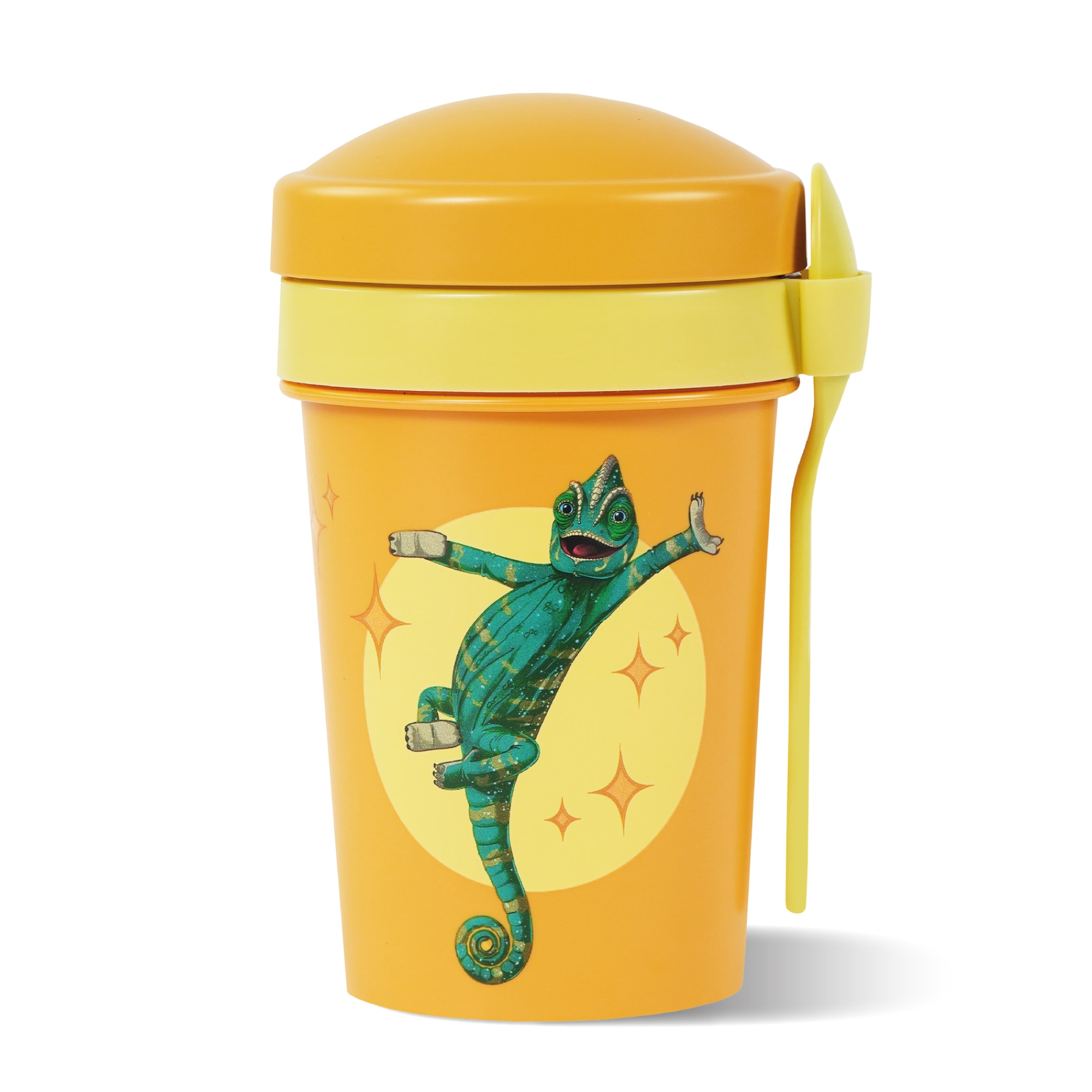 Die Schule der Magischen Tiere M&uuml;slibecher To Go 540 ml rPET Gelb Caspar 