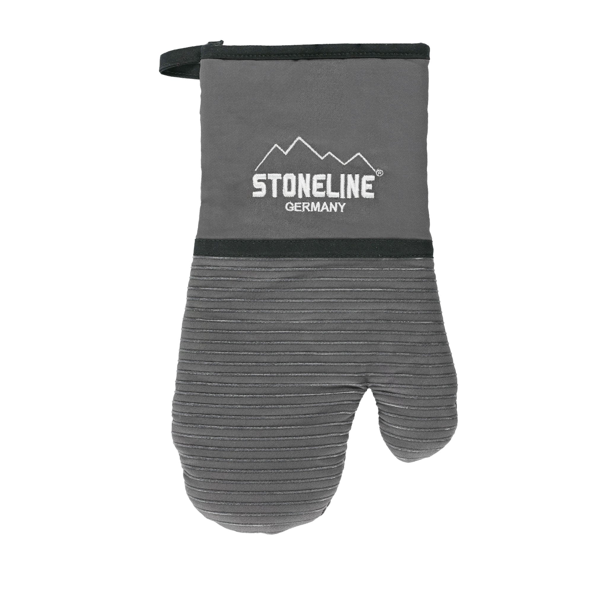 STONELINE Ofenhandschuh, grau-schwarz 