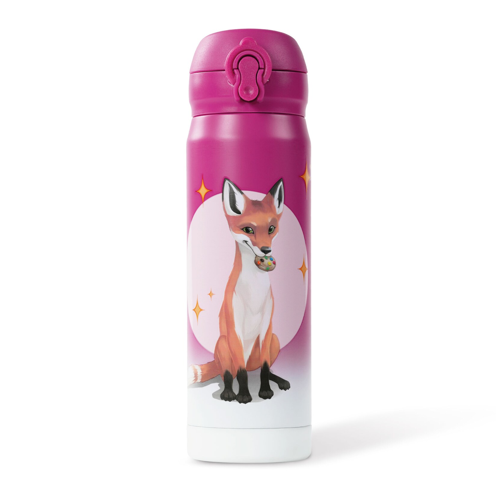 Die Schule der Magischen Tiere Edelstahl Trinkflasche Kinder  Beerenrot Rabbat