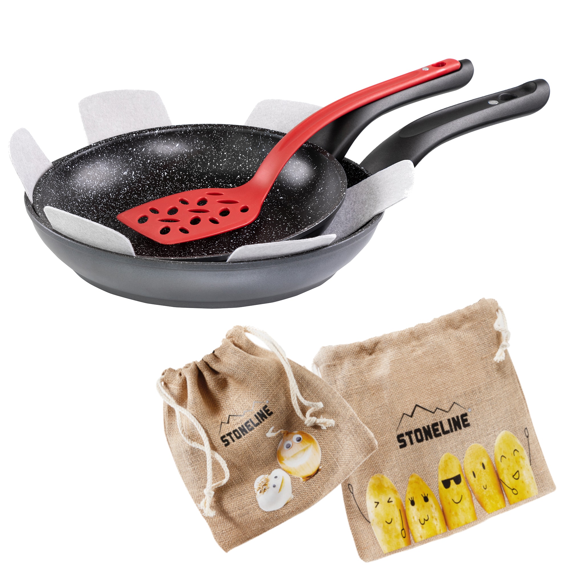 Made in Germany 6tlg. Pfannen-Set 24/28cm 