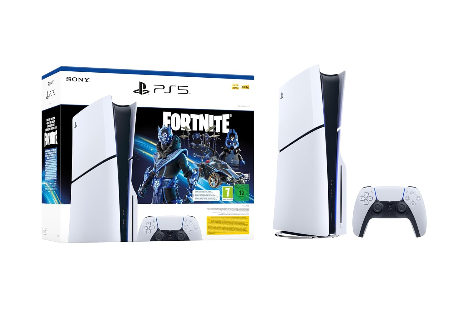 Sony PlayStation 5 Slim Konsole - Disc Version - Fortnite&reg; Cobalt Star Bundle 