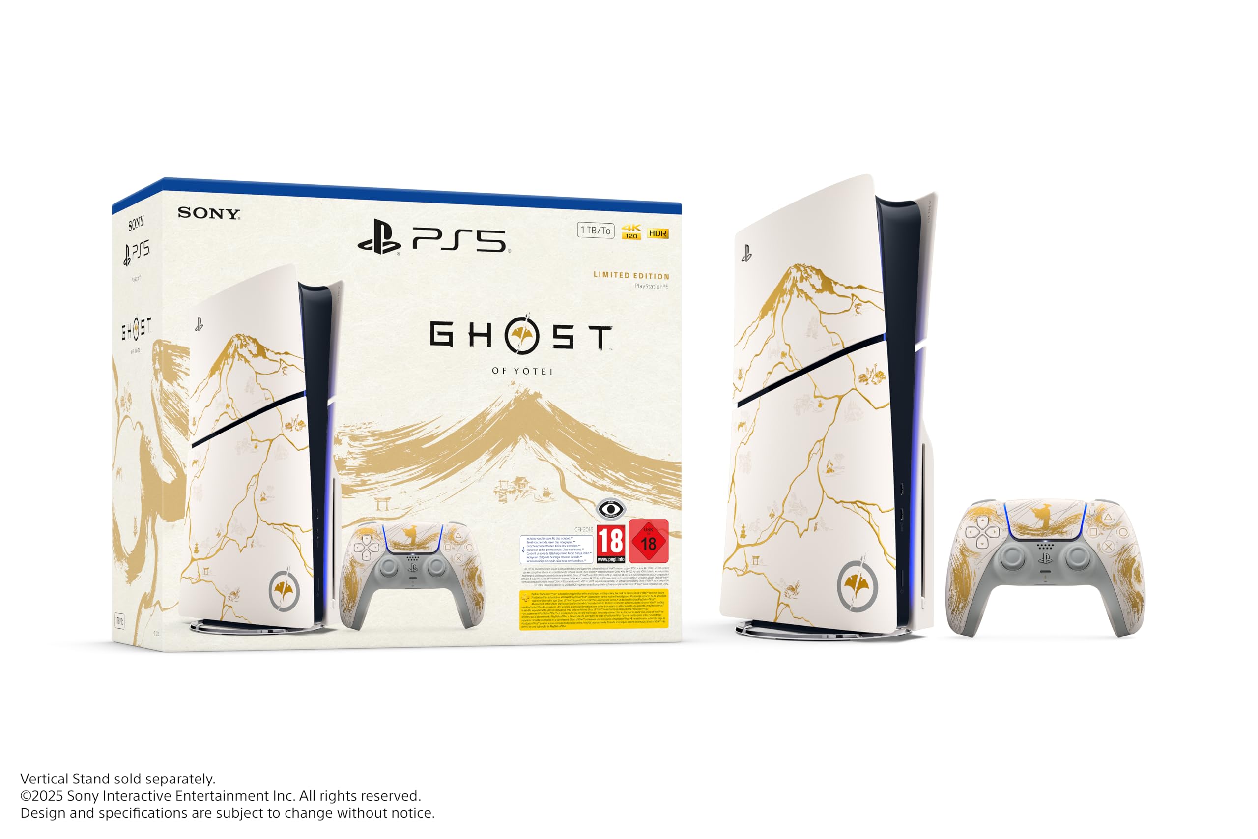 Playstation 5-Konsole Slim - Ghost of Yotei Gold Limited Edition Bundle 