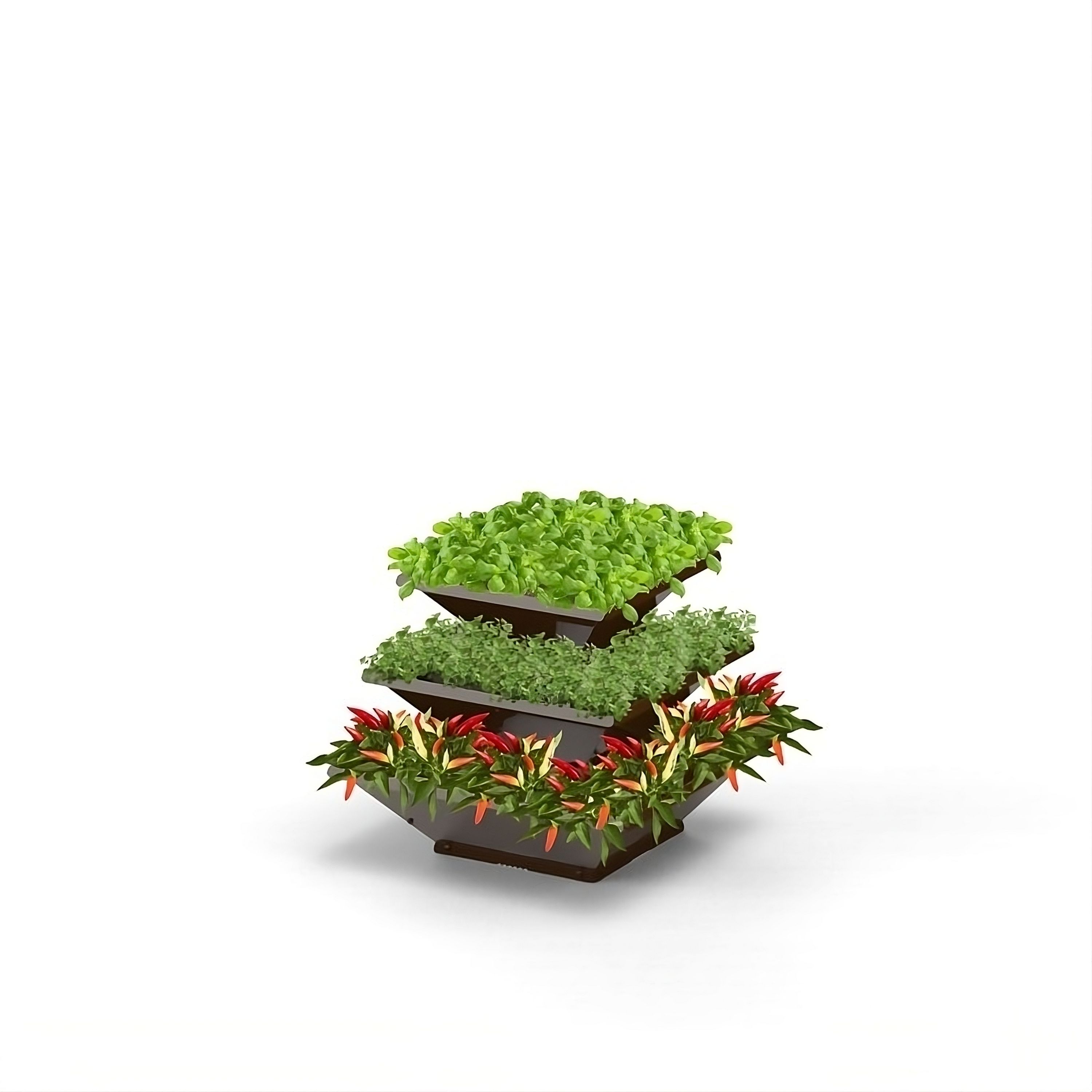 Hochbeet "HighBeet" Rock 3 Ebenen 