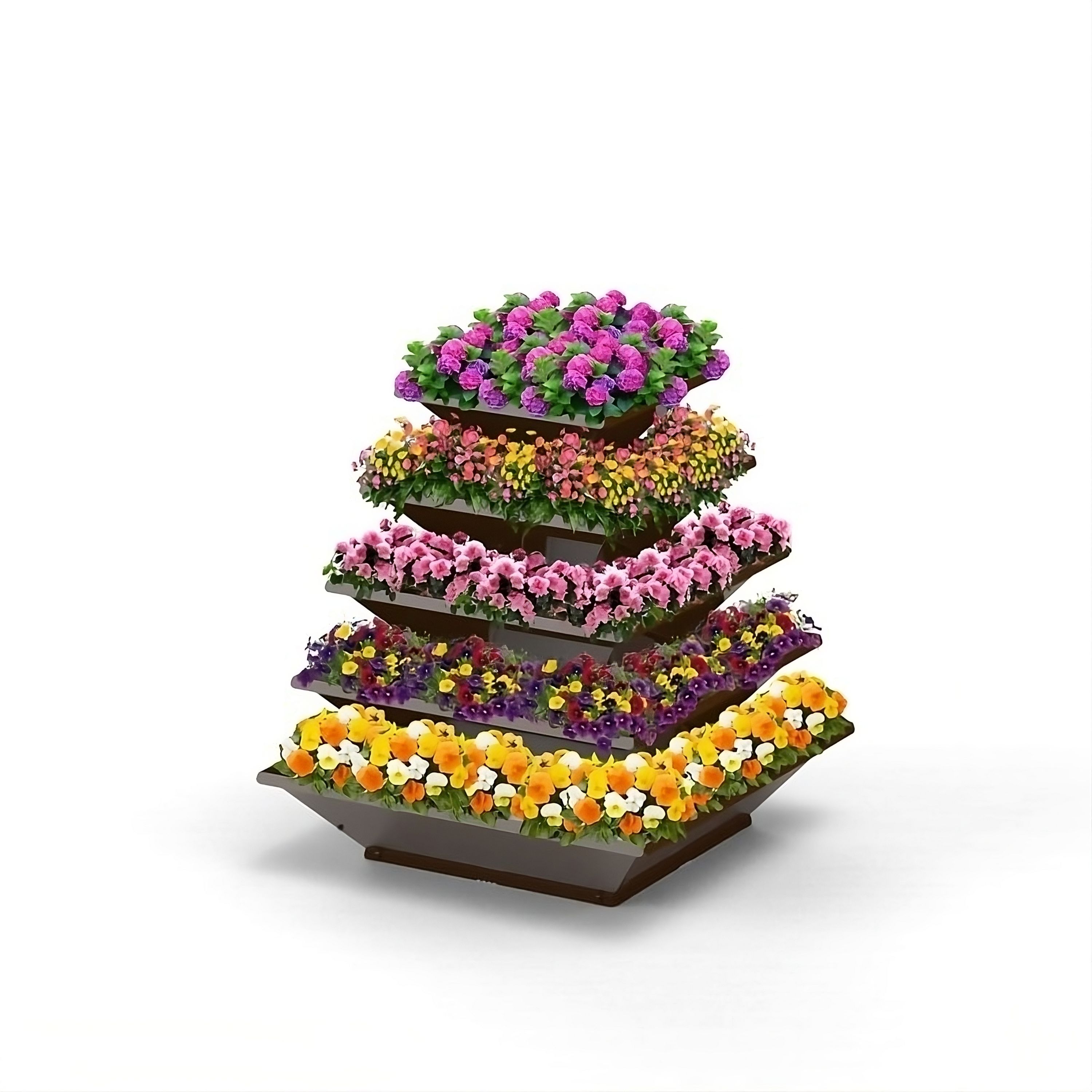 Hochbeet "HighBeet" Rock 5 Ebenen 