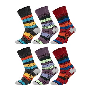 Chili Lifestyle Thermosocken COLOR super warm 6 Paar Baumwolle Weichbund 