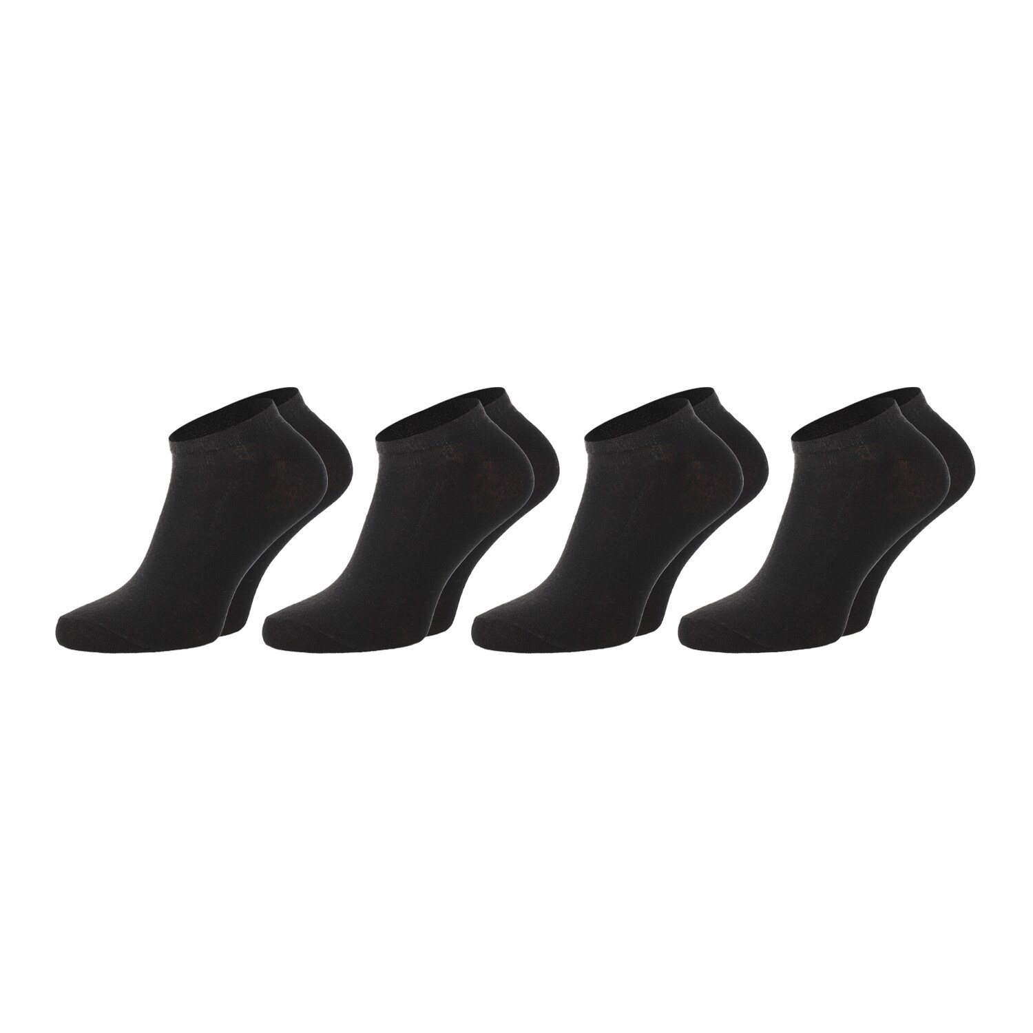 Chili Lifestyle SNEAKER Socken schwarz 4 Paar Baumwolle 
