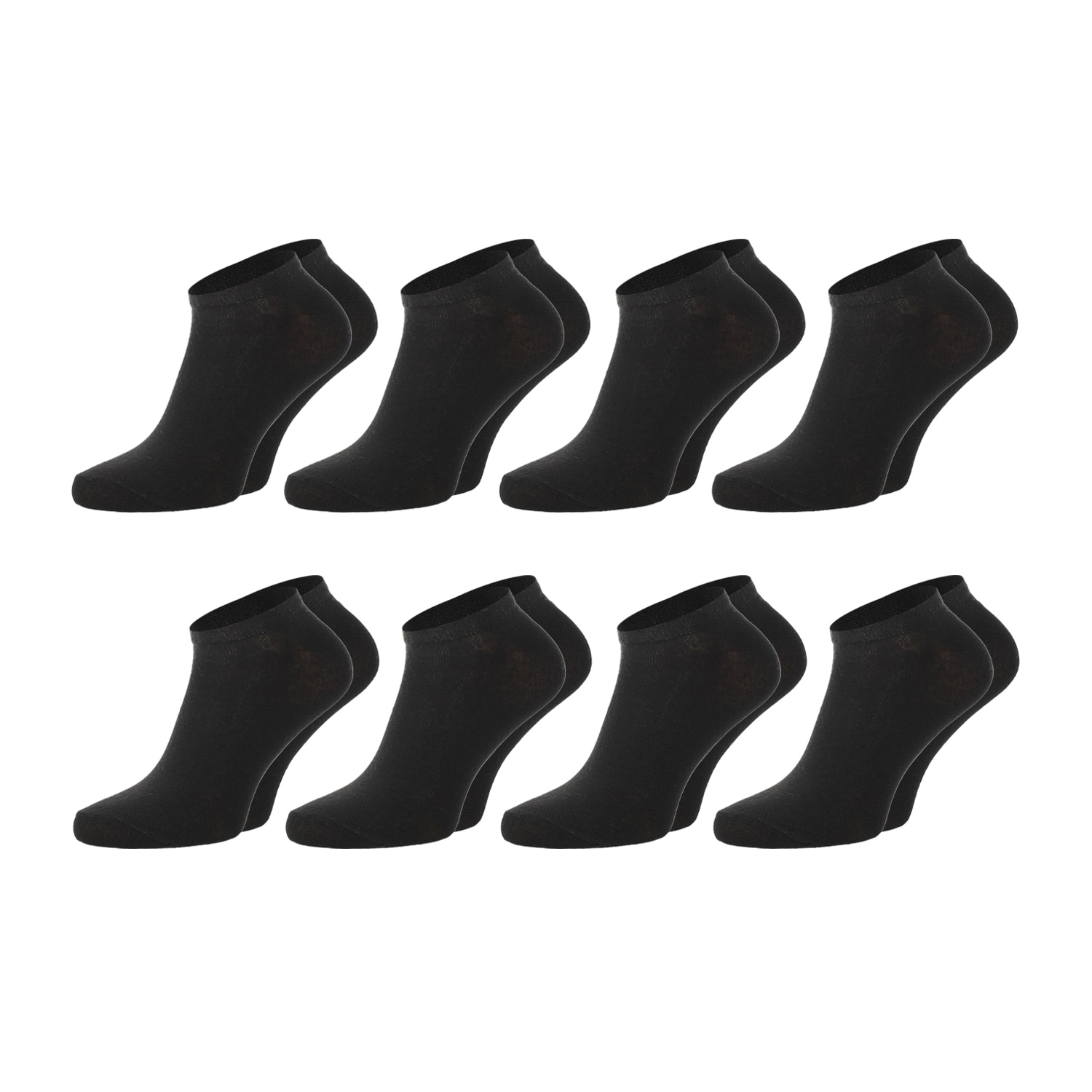 Chili Lifestyle SNEAKER Socken wei&szlig; oder schwarz 8 Paar Baumwolle 
