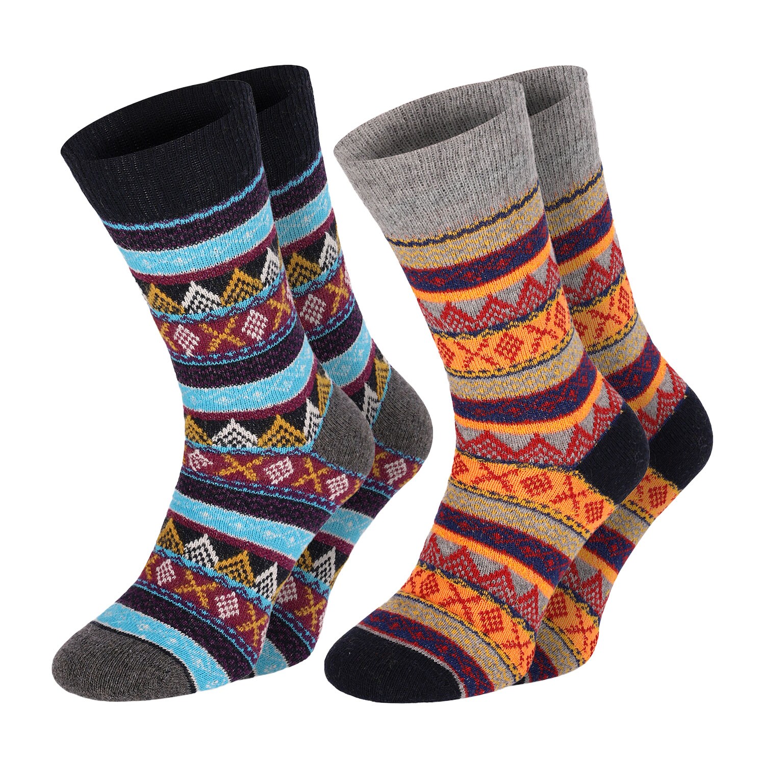 Chili Lifestyle Wollsocken COLOR 2 Paar super warm Schafwolle Winter 