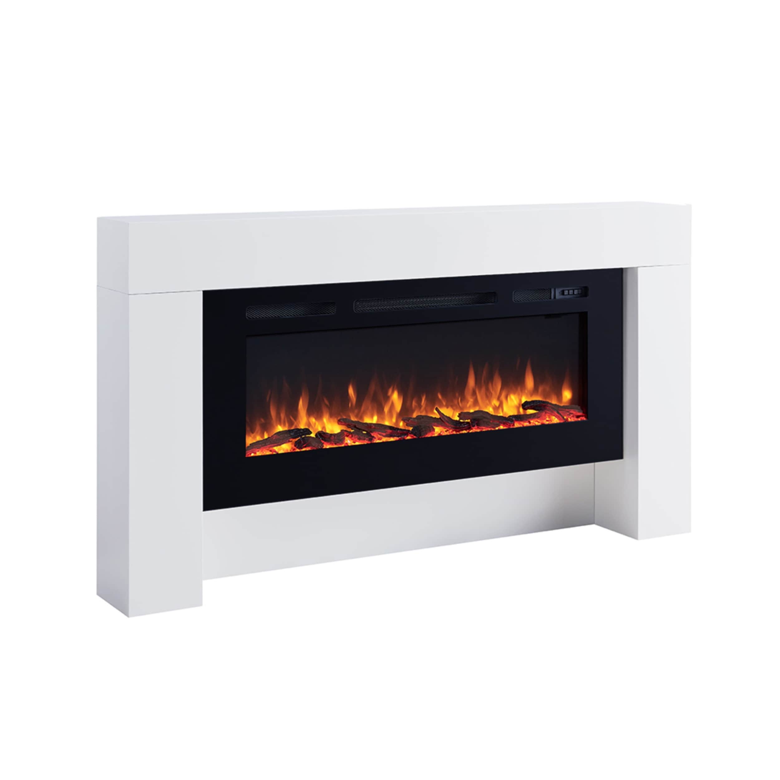 BALDERIA Elektrokamin  Zeus - Standkamin m it Heizung 2000 W, weiss 