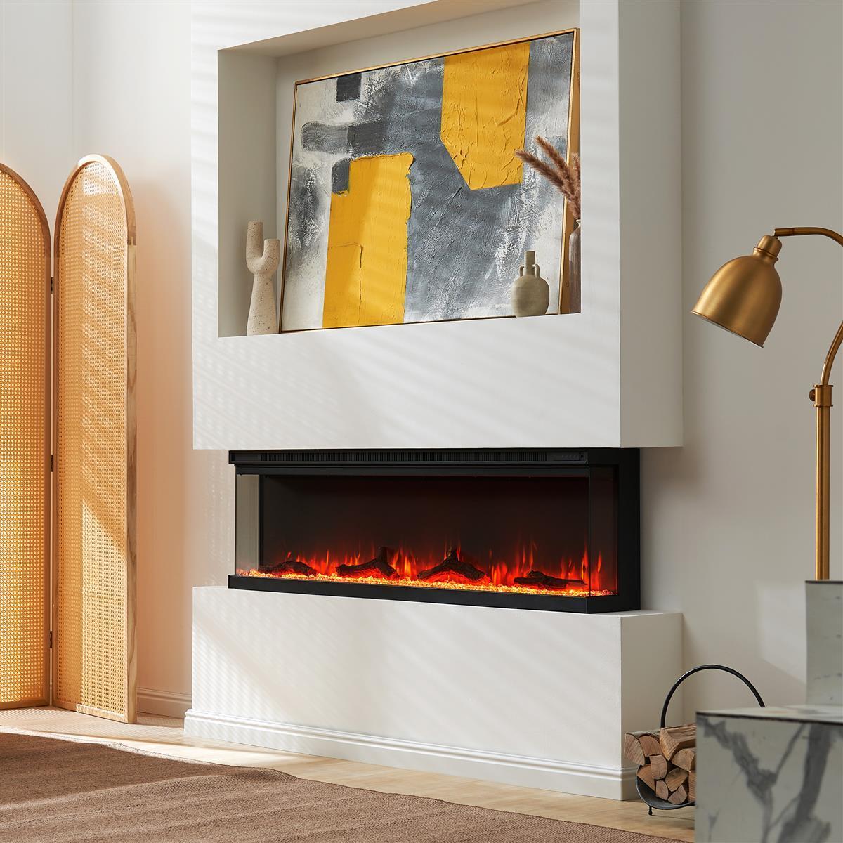 BALDERIA Elektrokamin  pure Orson 60 - Wand, Einbau, Heizung 1800 W 