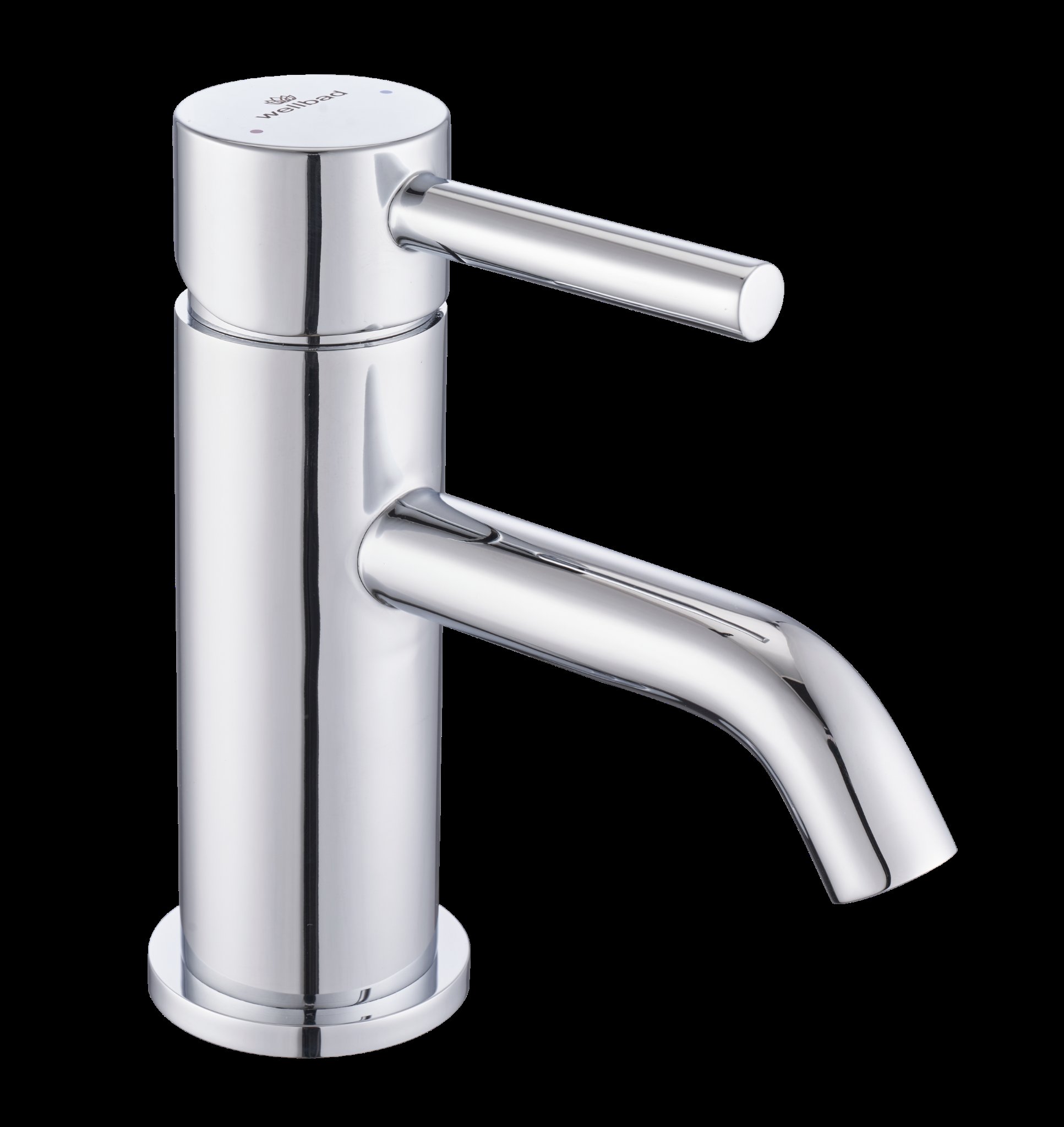 WELLBAD Waschtischmischer OCEANA Chrom 4MS Messing f&uuml;r Bad 