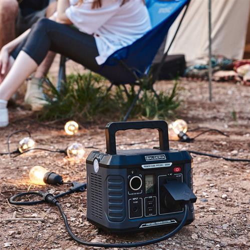 BALDERIA  Power Cube 300W - Tragbare Powerstation 231Wh, Stromspeicher 