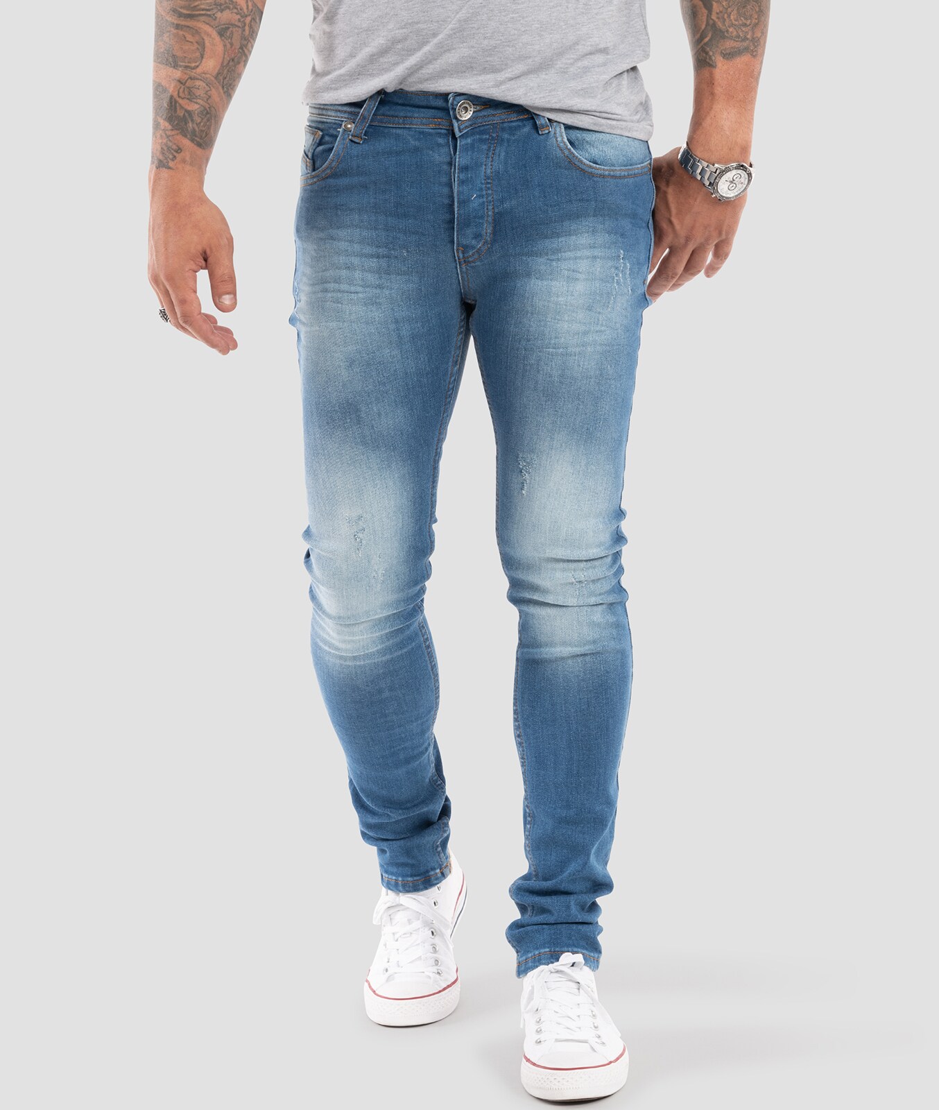Rock Creek Jeans Slim Fit Hellblau 