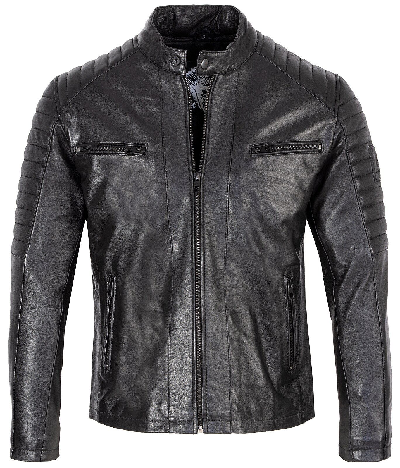 Rock Creek Lederjacke Regular Fit 