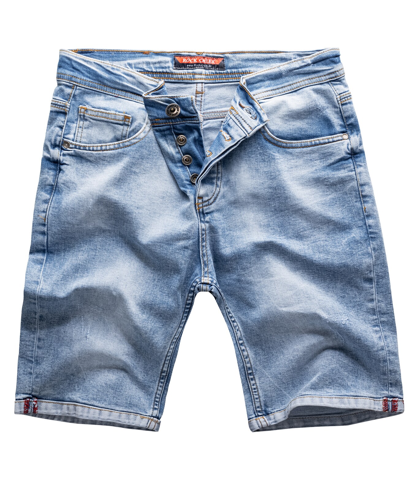 Rock Creek Shorts Jeansshorts Hellblau Regular Fit 