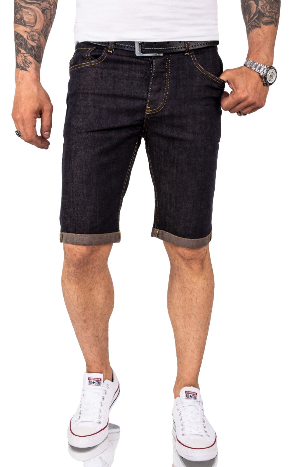 Rock Creek Shorts Jeansshorts Dunkelblau Regular Fit 
