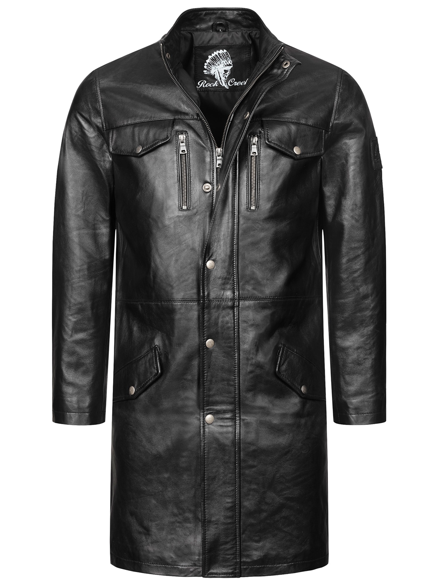 Rock Creek Ledermantel Jacke 