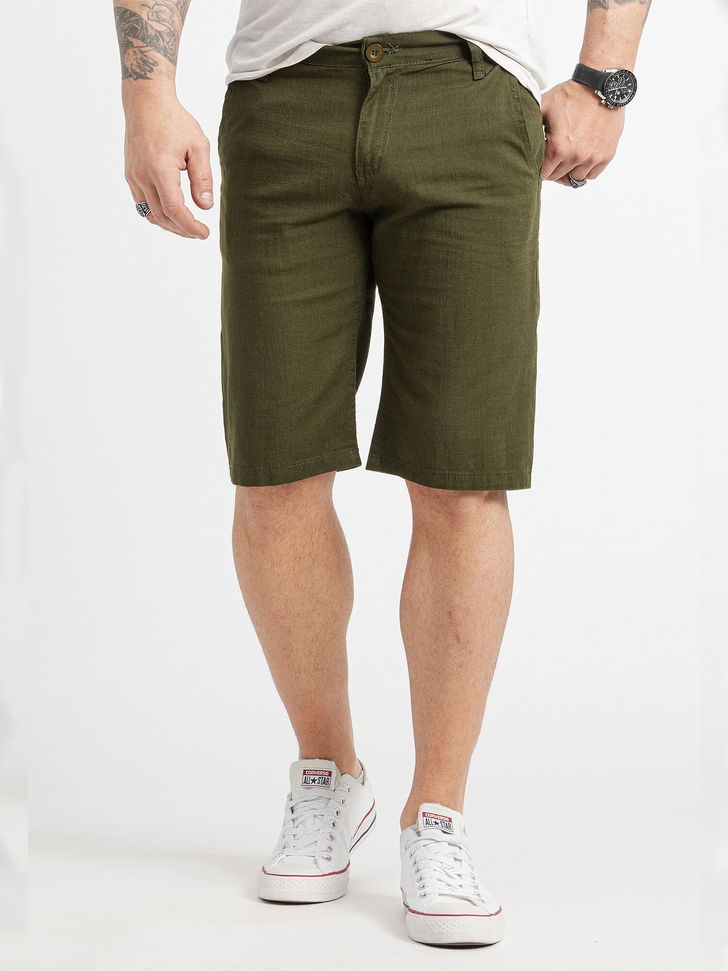 Rock Creek Shorts Leinen-Optik Shorts 