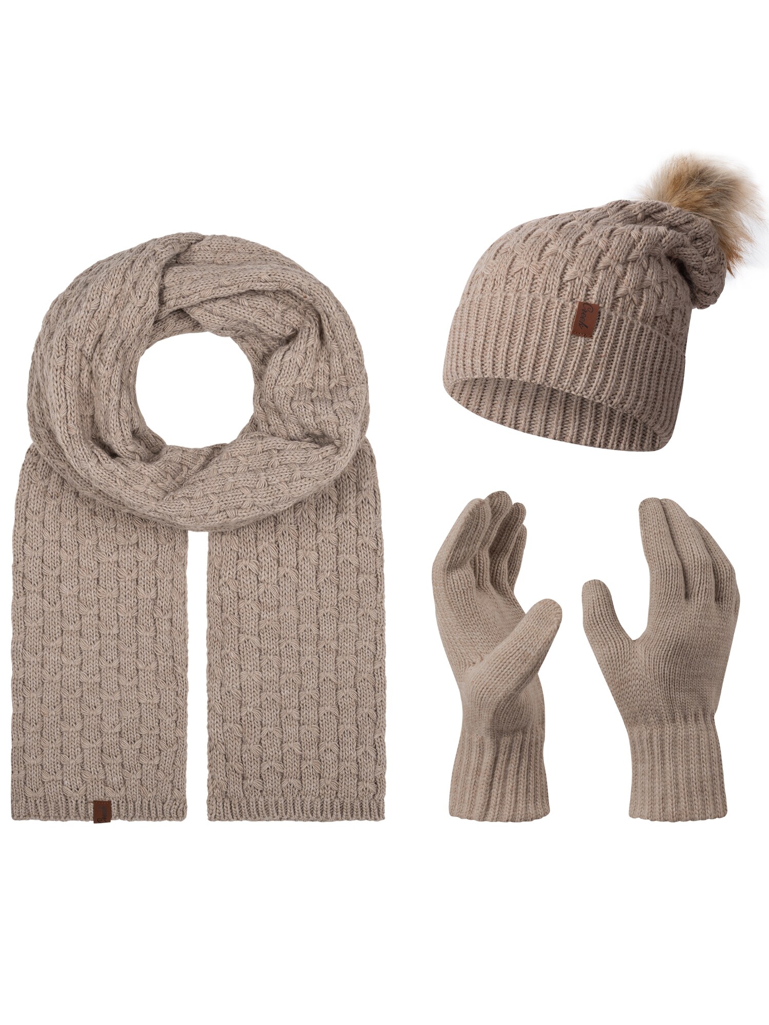 Rock Creek Schal M&uuml;tze Handschuhe Set Winterset 