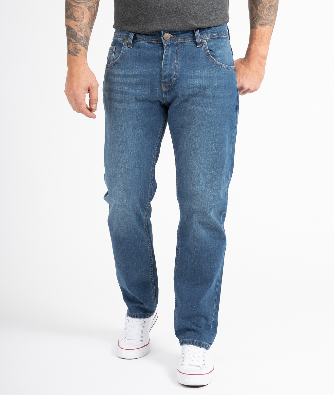 Indumentum Jeans Comfort Fit Basic-Look Loose Fit 