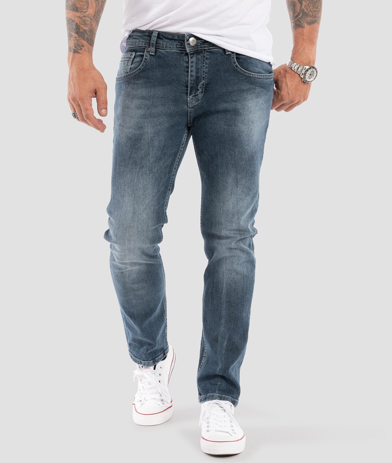 Indumentum Jeans Slim Fit Blau 
