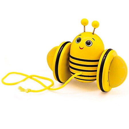 Baby Ziehspielzeug aus Holz Biene 
